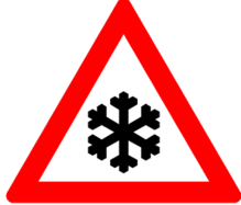 traffic sign snow